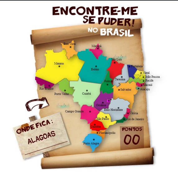 Encontre os Estados do Brasil - Jogo Educativo - Mundo da Geografia
